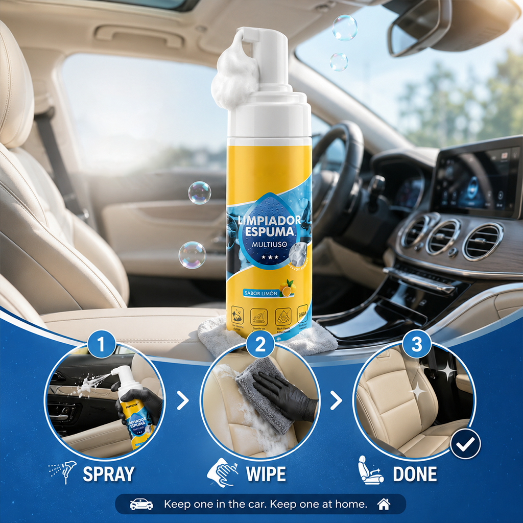 🔥 Last Day: 60% Off - Heavy Duty 4 in 1 Multi Enzyme Foam Cleaner Spray