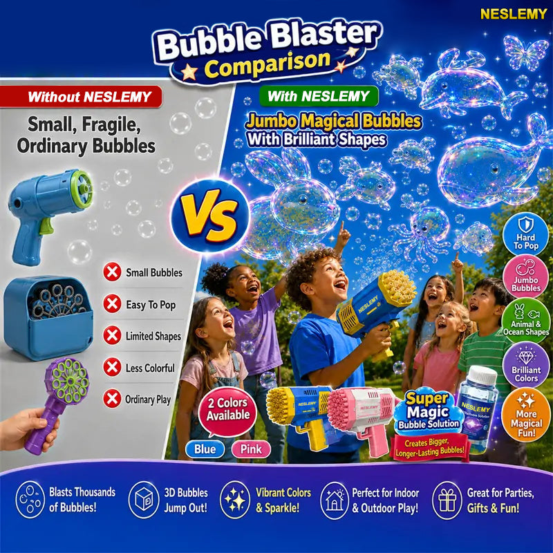 🌟 Official Store |NESLEMY®  Bubble Blaster —— Animal & Ocean Fantasy Theme