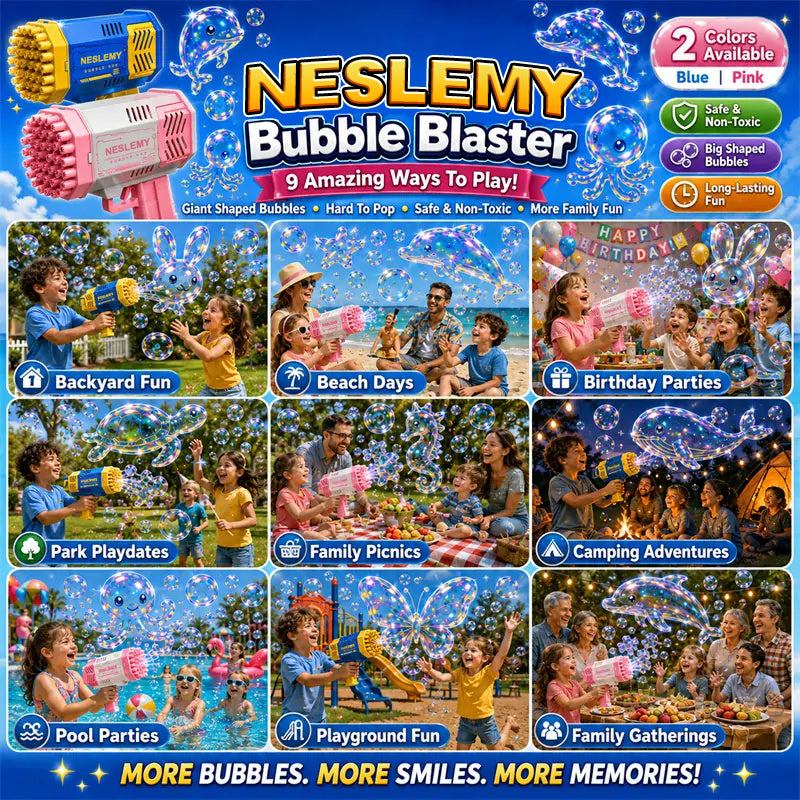 🌟 Official Store |NESLEMY®  Bubble Blaster —— Animal & Ocean Fantasy Theme