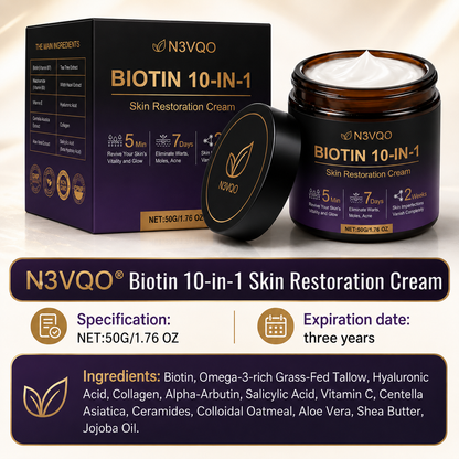 🎖️𝐎𝐟𝐟𝐢𝐜𝐢𝐚𝐥 𝐁𝐫𝐚𝐧𝐝 𝐒𝐭𝐨𝐫𝐞 |Biotin 10-in-1 Skin Restoration Cream 🍀-Made and Shipped from USA ✨