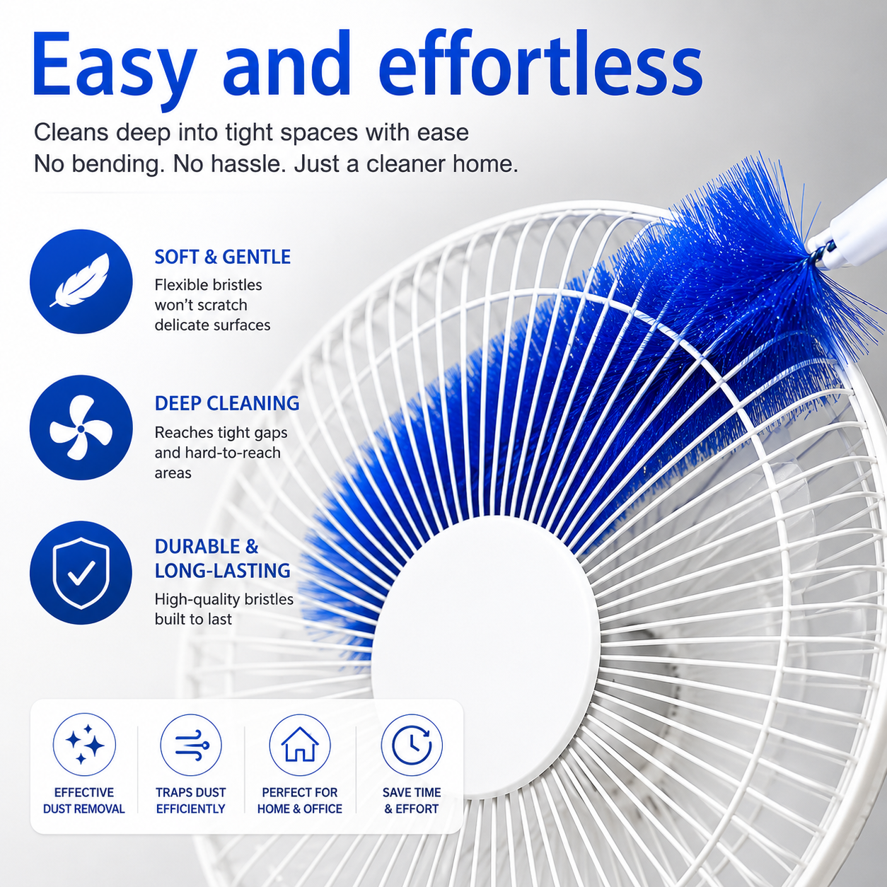 ⚡Hot Sales 49% OFF🔥Bendable Microfiber Head,Reusable Dust Remover