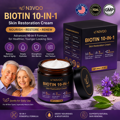 🎖️𝐎𝐟𝐟𝐢𝐜𝐢𝐚𝐥 𝐁𝐫𝐚𝐧𝐝 𝐒𝐭𝐨𝐫𝐞 |Biotin 10-in-1 Skin Restoration Cream 🍀-Made and Shipped from USA ✨