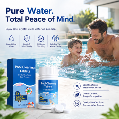 🔥Last Day Sale 70% OFF🔥- Pool Cleaner Tablets Crystal Clear Water Maintenance Supplies