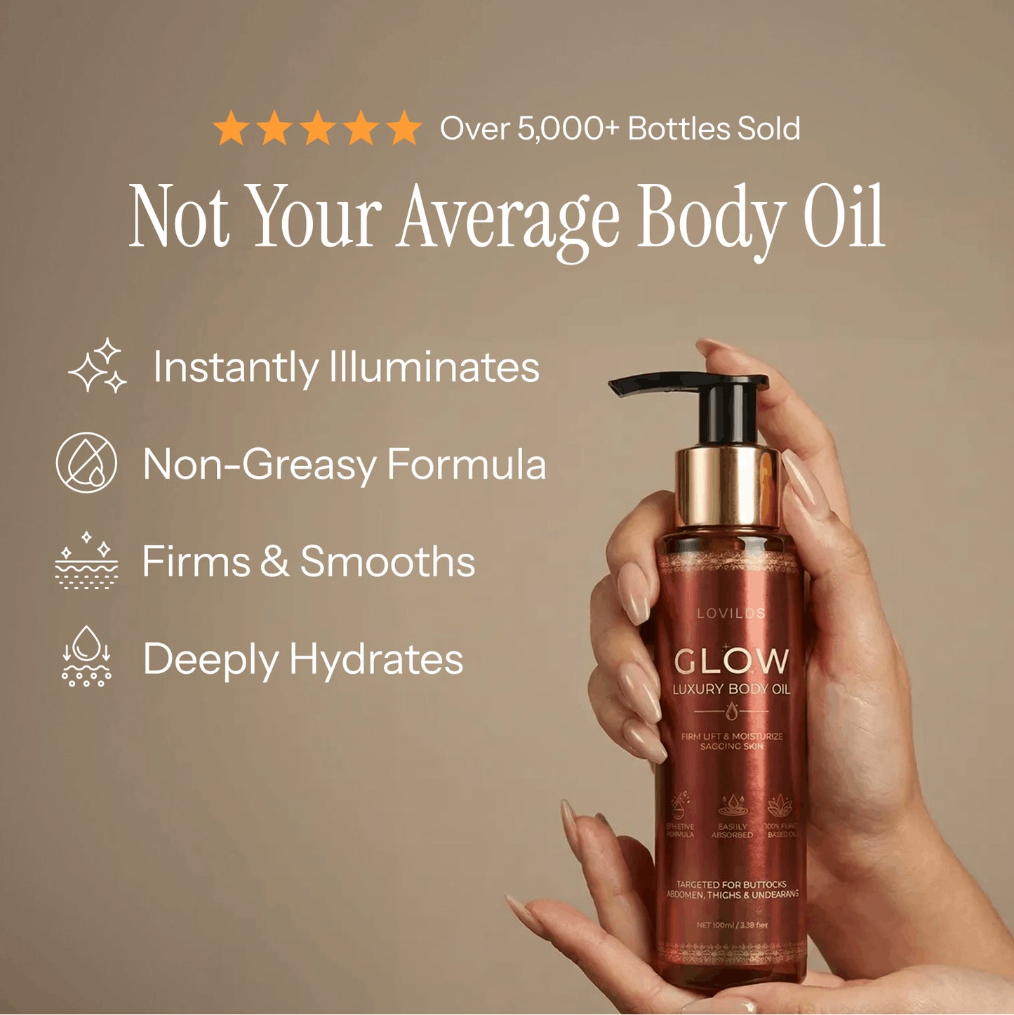 🔥 Last Day: 60% Off- Glow Body Oil 100ml