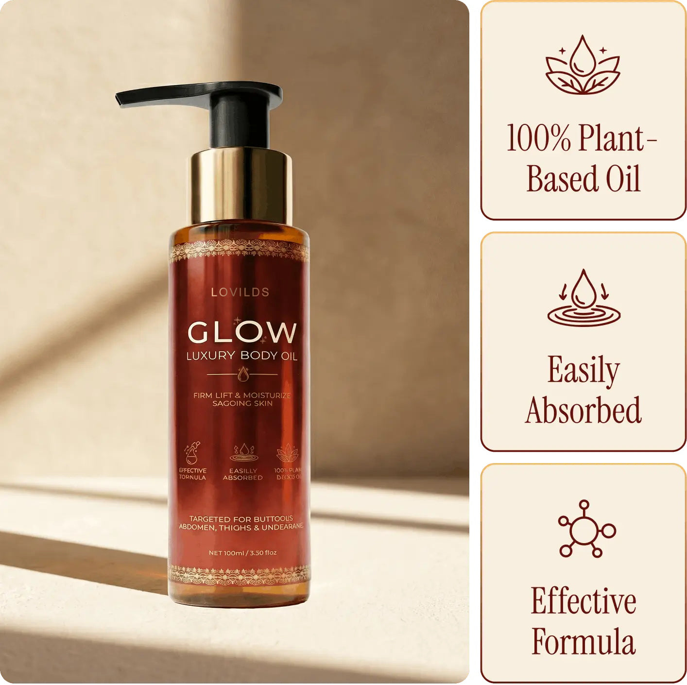 🔥 Last Day: 60% Off- Glow Body Oil 100ml