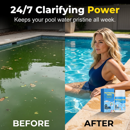 🔥Last Day Sale 70% OFF🔥- Pool Cleaner Tablets Crystal Clear Water Maintenance Supplies