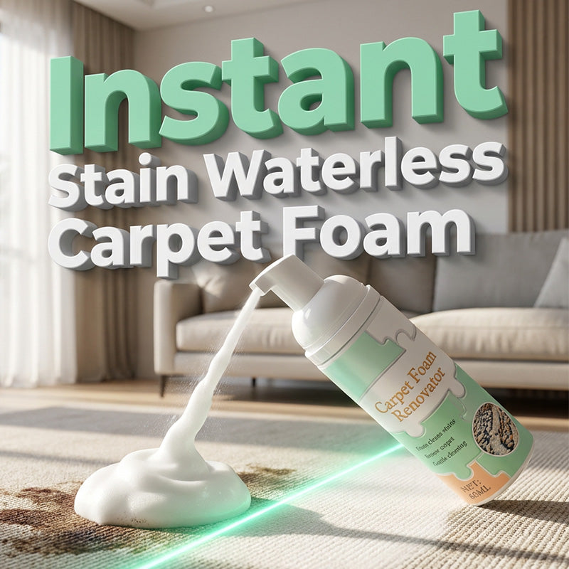 🔥Limited Time Promotion 70% OFF🔥- Waterless Carpet Foam Stain Remover with Towel